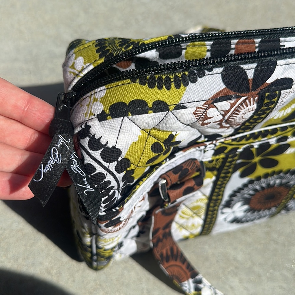 Vera Bradley Caroline Cocoa Moss Handbag - Picture 6 of 7